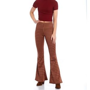 Retro Medallion Flare Pants by Originality